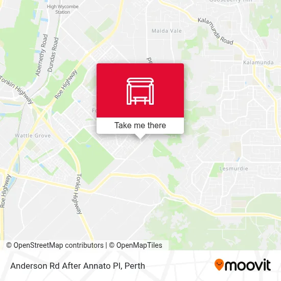 Mapa Anderson Rd After Annato Pl