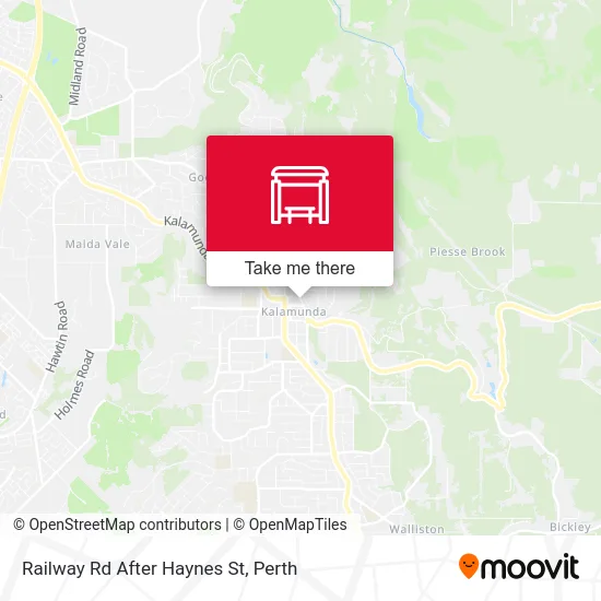 Mapa Railway Rd After Haynes St