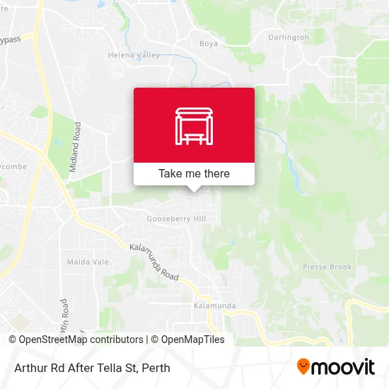 Mapa Arthur Rd After Tella St