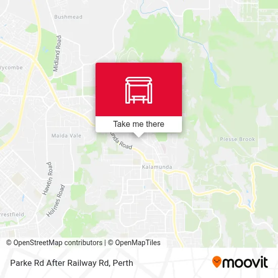 Mapa Parke Rd After Railway Rd