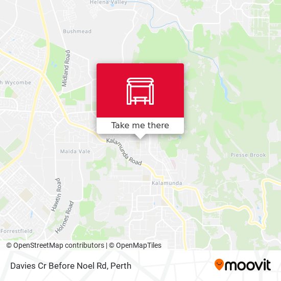 Davies Cr Before Noel Rd map