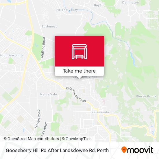 Gooseberry Hill Rd After Landsdowne Rd map