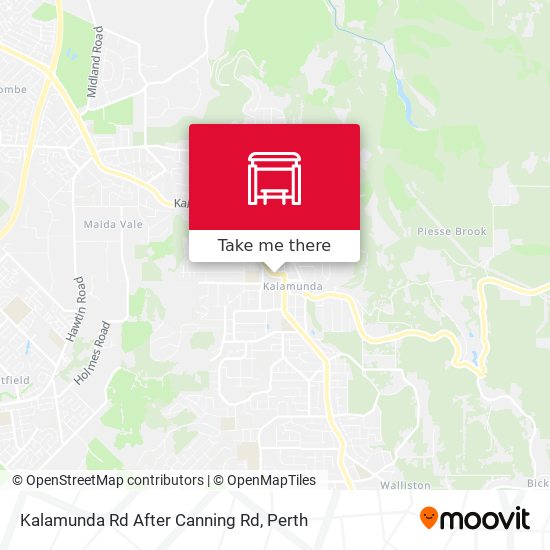 Kalamunda Rd After Canning Rd map