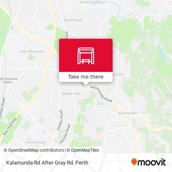 Kalamunda Rd After Gray Rd map