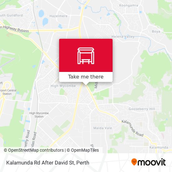 Kalamunda Rd After David St map