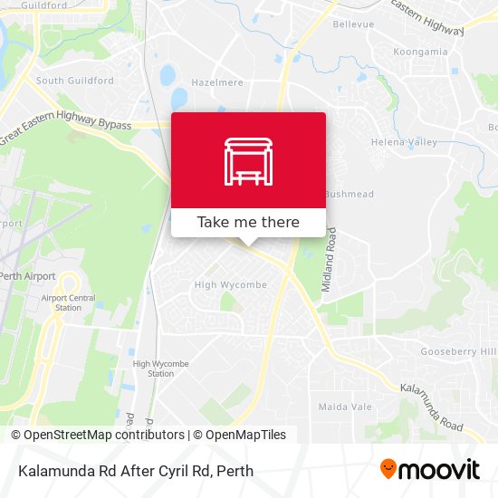 Kalamunda Rd After Cyril Rd map
