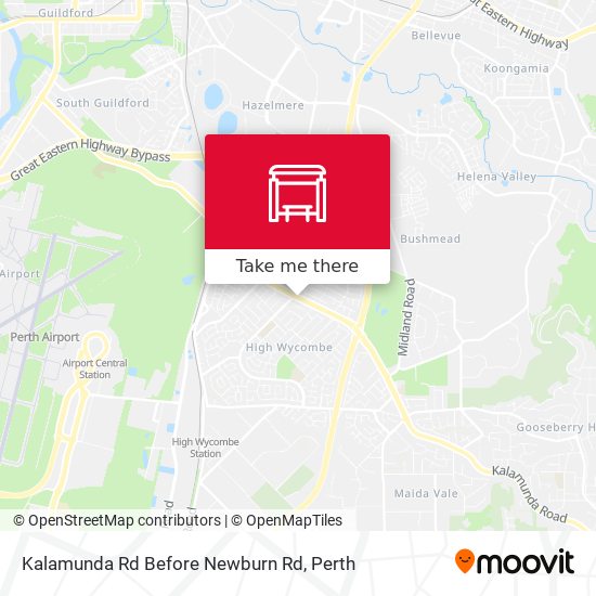 Kalamunda Rd Before Newburn Rd map