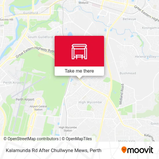 Kalamunda Rd After Chullwyne Mews map