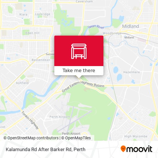 Kalamunda Rd After Barker Rd map