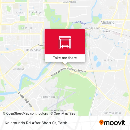 Mapa Kalamunda Rd After Short St