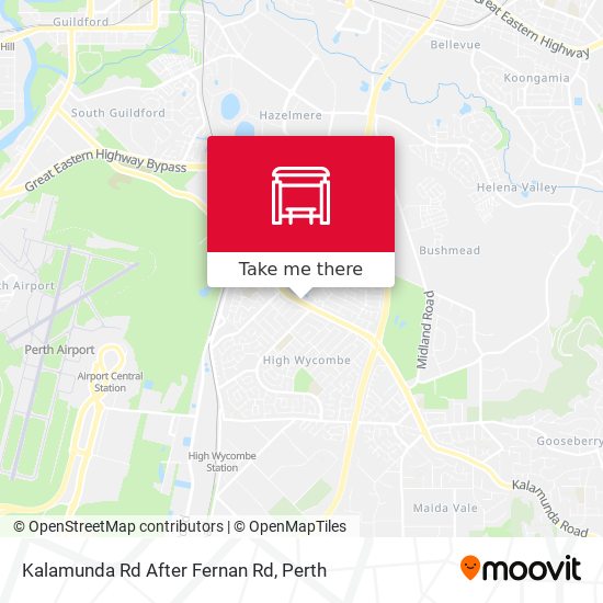 Kalamunda Rd After Fernan Rd map