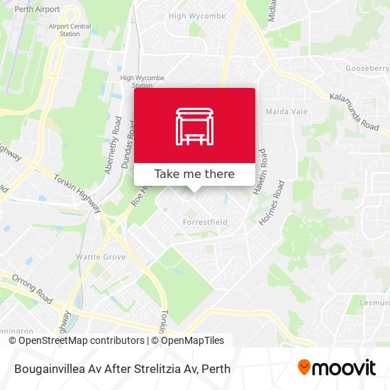 Bougainvillea Av After Strelitzia Av map