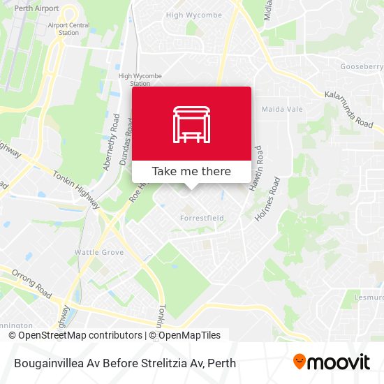 Bougainvillea Av Before Strelitzia Av map