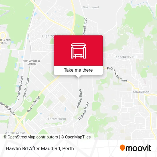 Mapa Hawtin Rd After Maud Rd