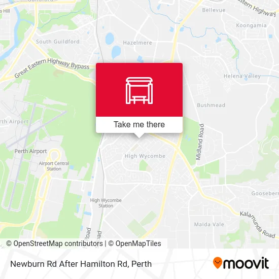 Mapa Newburn Rd After Hamilton Rd