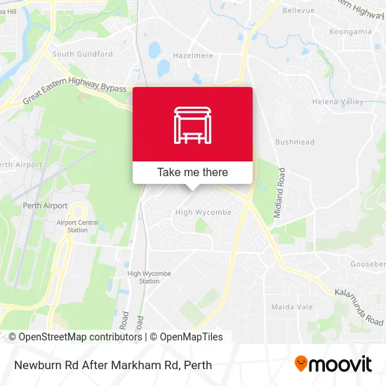 Mapa Newburn Rd After Markham Rd