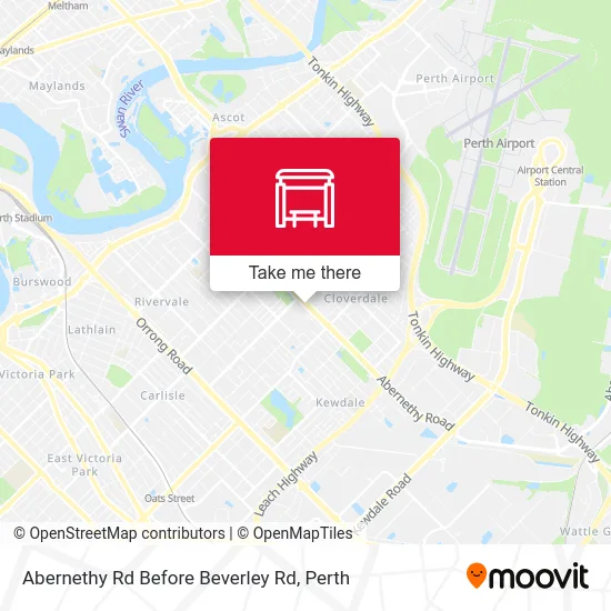 Mapa Abernethy Rd Before Beverley Rd