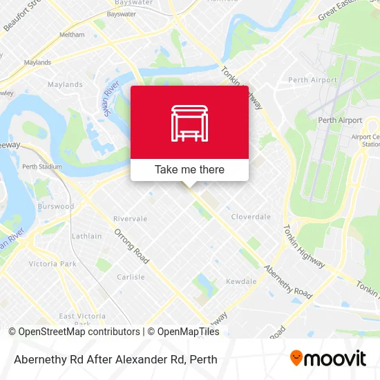 Mapa Abernethy Rd After Alexander Rd