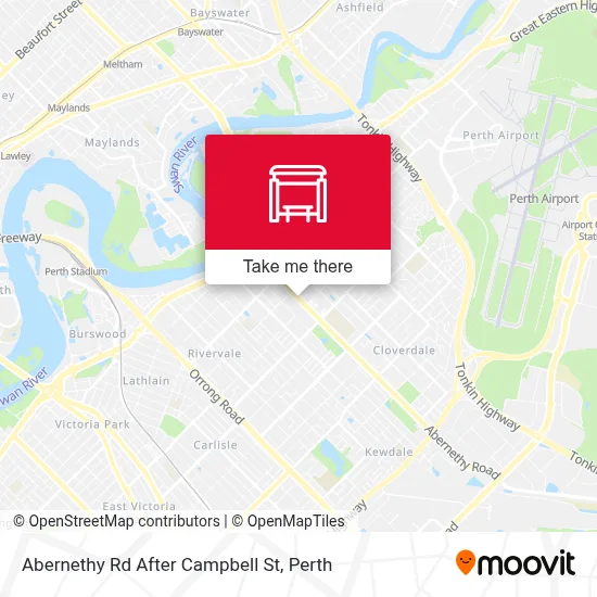Mapa Abernethy Rd After Campbell St