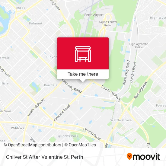 Mapa Chilver St After Valentine St