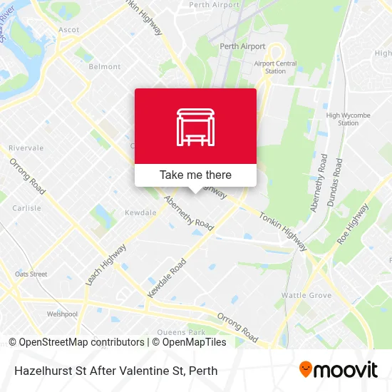 Mapa Hazelhurst St After Valentine St