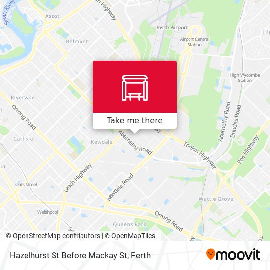 Hazelhurst St Before Mackay St map