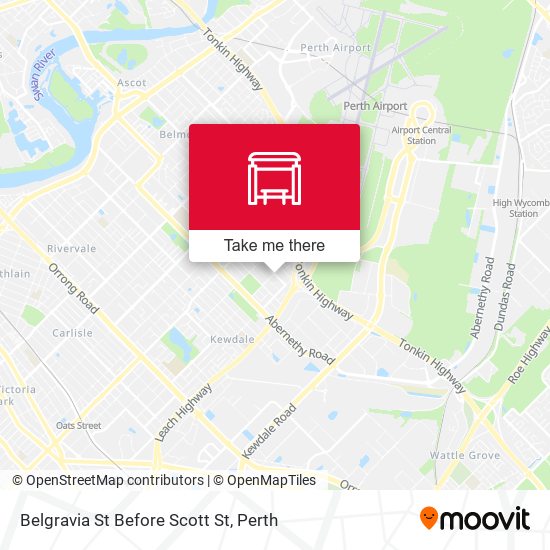 Belgravia St Before Scott St map