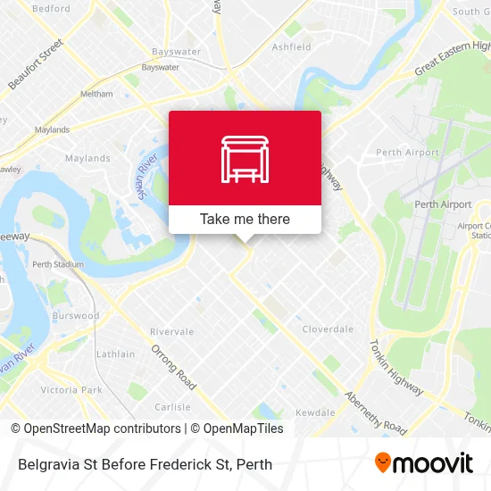 Mapa Belgravia St Before Frederick St