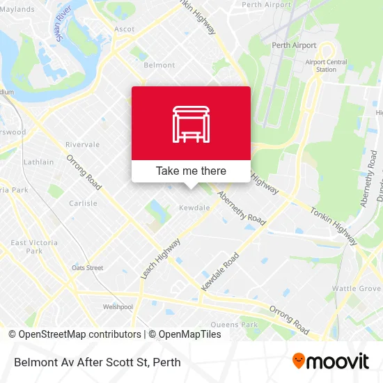 Mapa Belmont Av After Scott St
