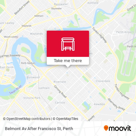 Belmont Av After Francisco St map
