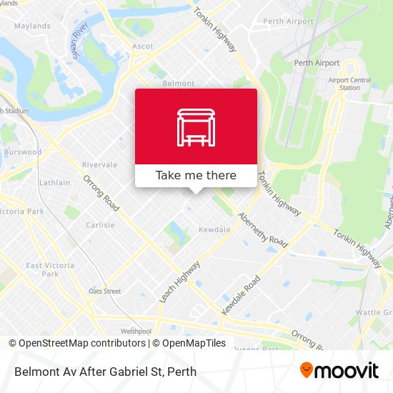 Belmont Av After Gabriel St map