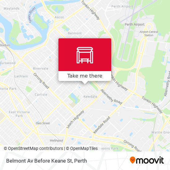 Belmont Av Before Keane St map
