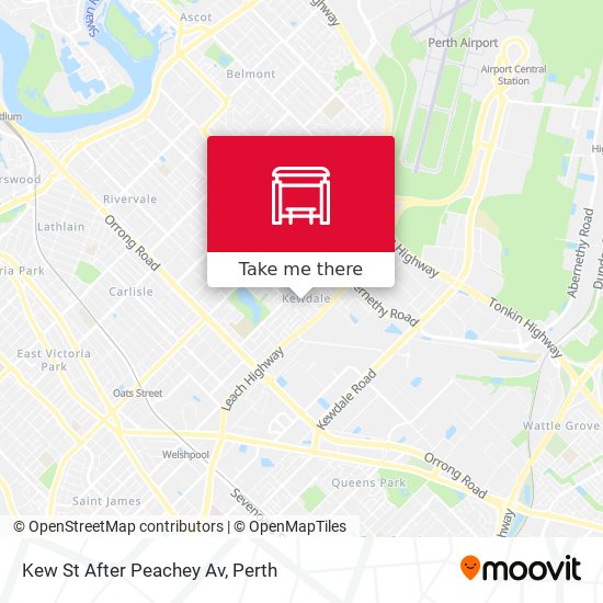 Kew St After Peachey Av map