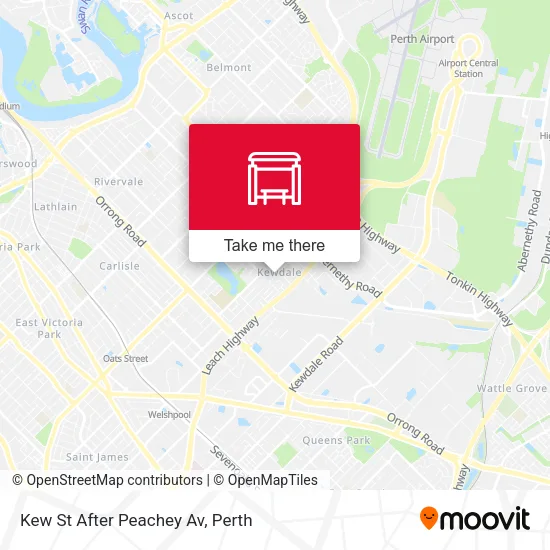 Mapa Kew St After Peachey Av