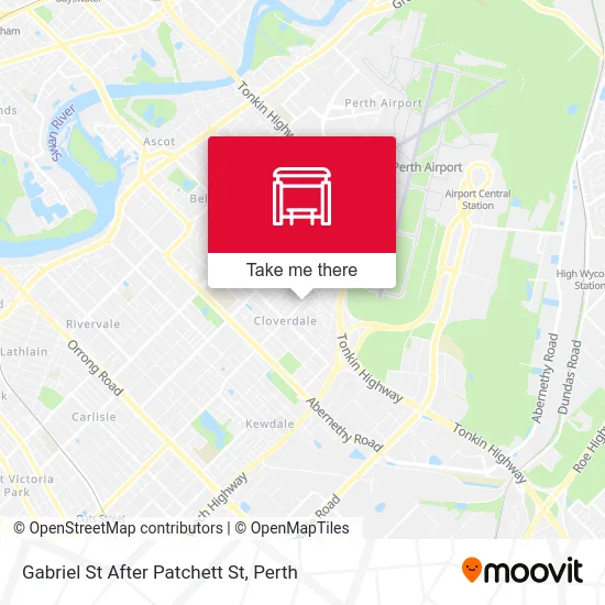 Mapa Gabriel St After Patchett St