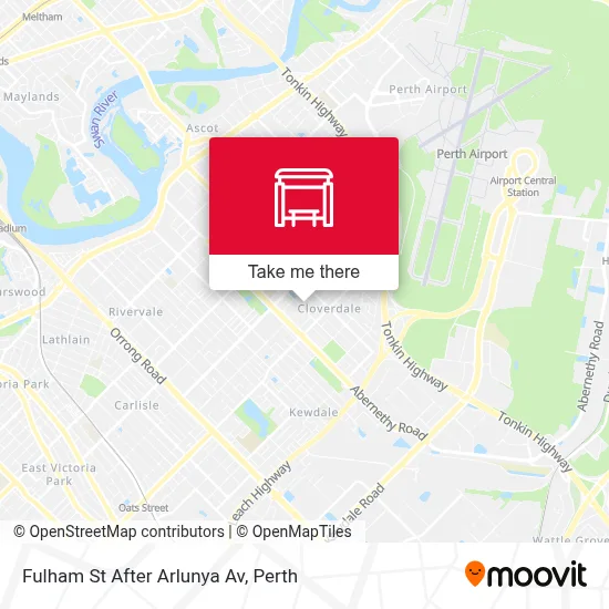 Mapa Fulham St After Arlunya Av