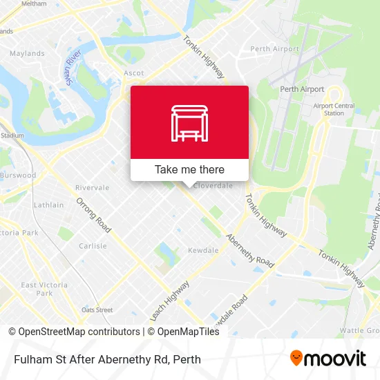 Mapa Fulham St After Abernethy Rd