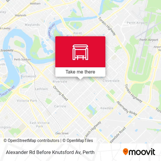 Mapa Alexander Rd Before Knutsford Av
