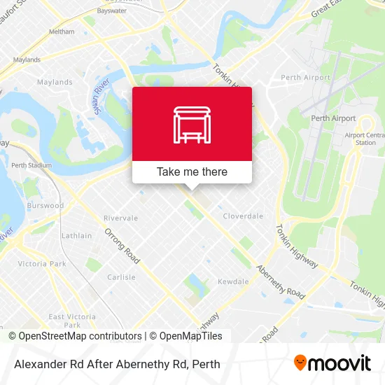 Mapa Alexander Rd After Abernethy Rd