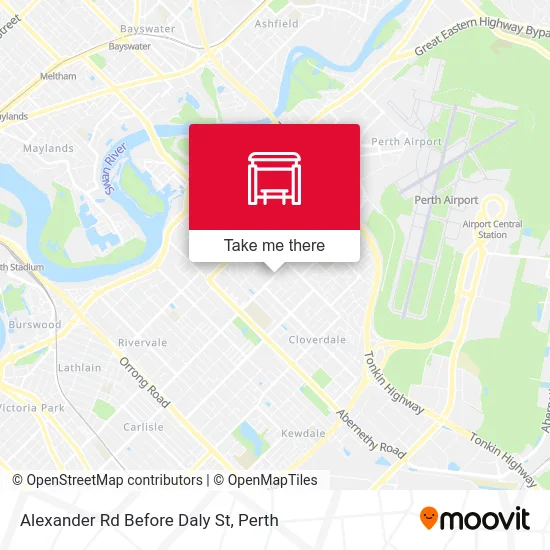 Mapa Alexander Rd Before Daly St
