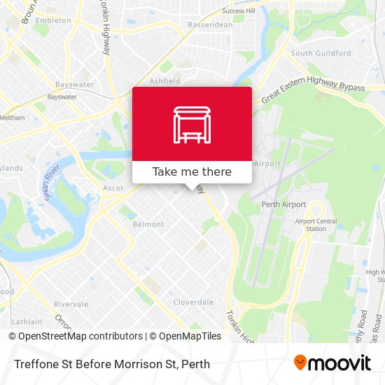 Mapa Treffone St Before Morrison St