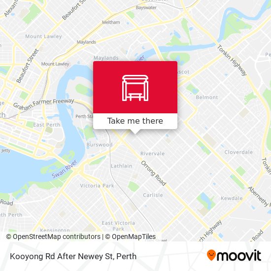 Kooyong Rd After Newey St map