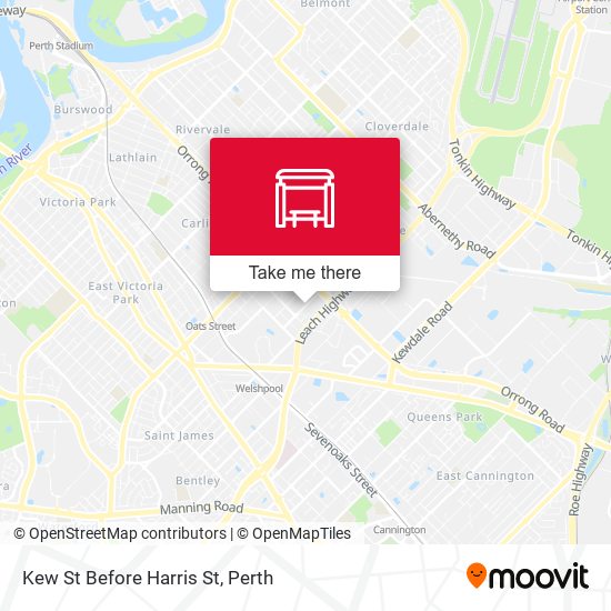 Kew St Before Harris St map