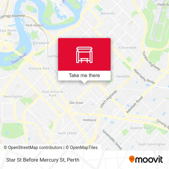 Mapa Star St Before Mercury St