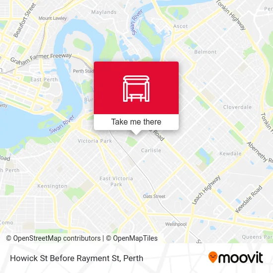 Mapa Howick St Before Rayment St