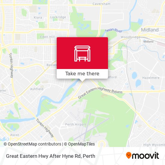 Great Eastern Hwy After Hyne Rd map