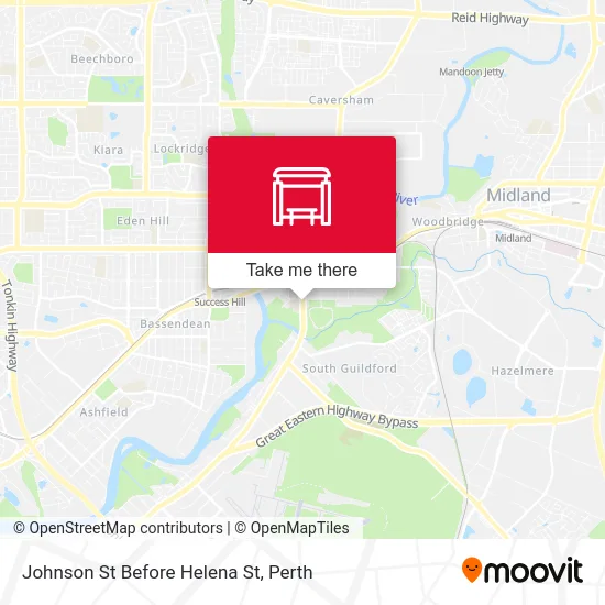 Mapa Johnson St Before Helena St