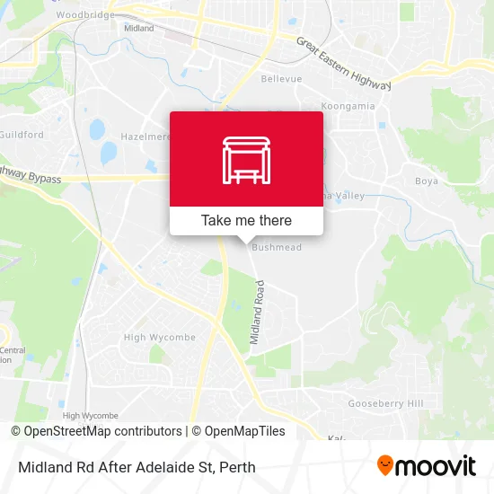 Mapa Midland Rd After Adelaide St