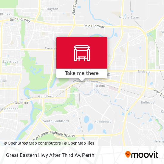 Great Eastern Hwy After Third Av map