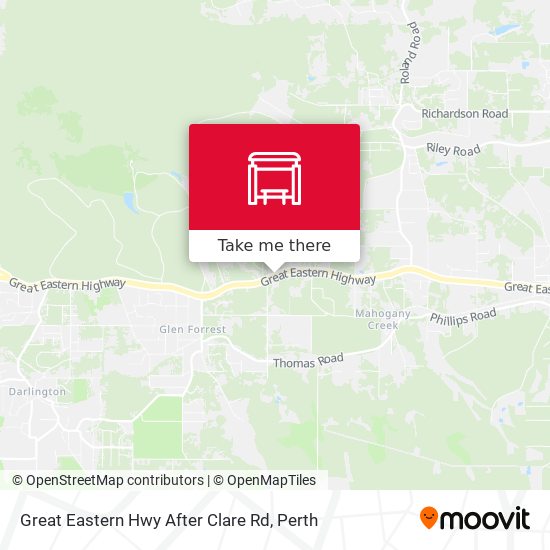 Great Eastern Hwy After Clare Rd map
